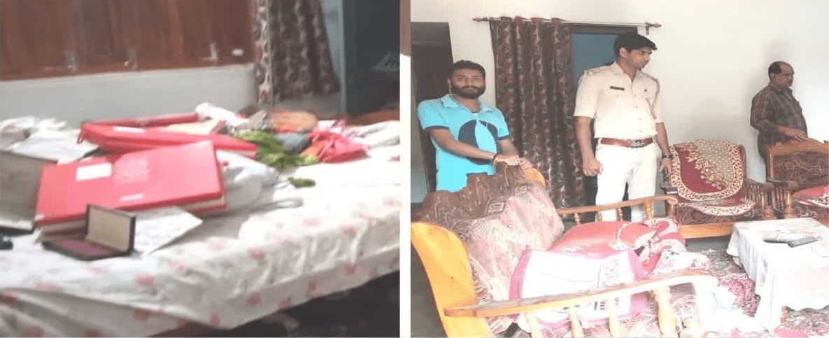 दुमका में रिटायर्ड प्रोफेसर के बंद घर में सेंधमारी कर दस लाख की चोरी