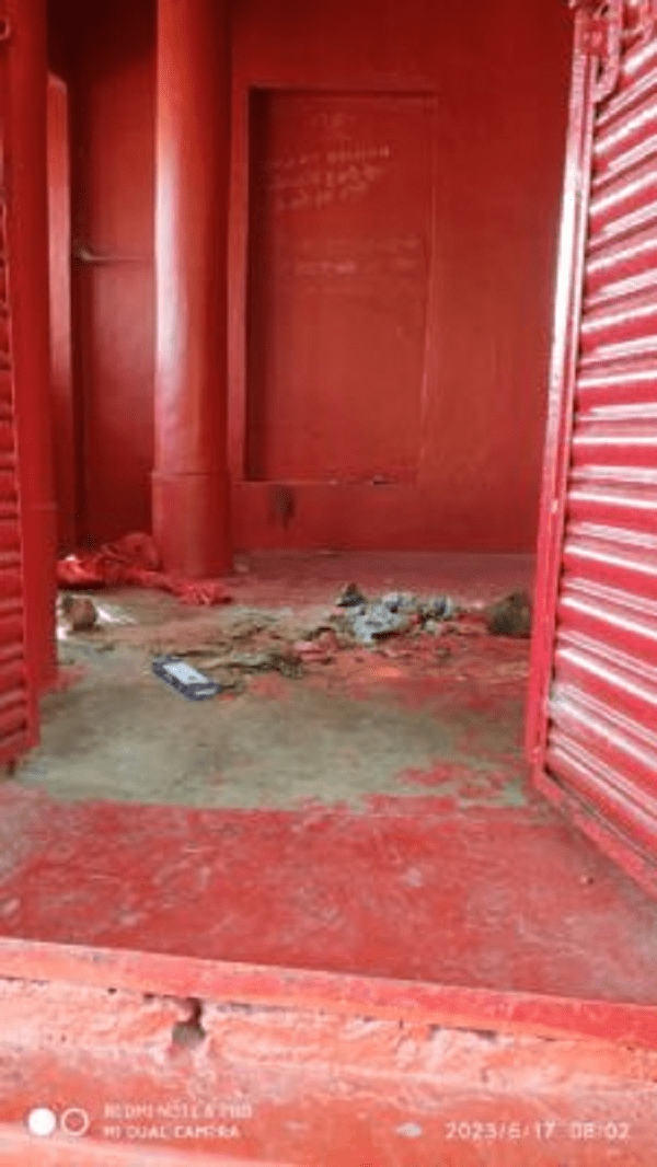 बेरमो में चोरो ने कर ली हनुमान जी की मूर्ति मंदिर से चोरी