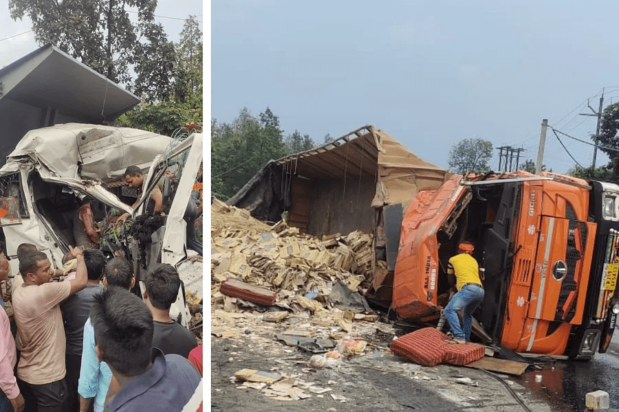 बुढ़ाना मोड़ के पास भीषण सड़क हादसे, एक की मौत आठ महिलाएं घायल