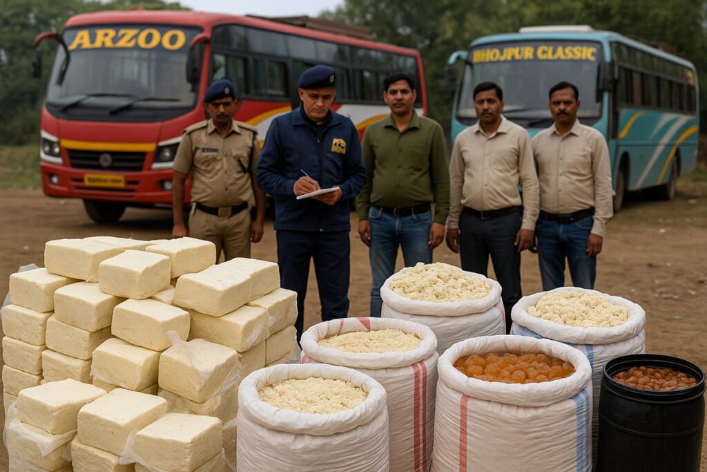 रांची के ओरमांझी में नकली पनीर की बड़ी खेप जब्त...