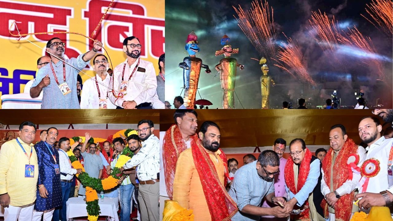 विजयदशमी पर मुख्यमंत्री हेमंत सोरेन ने किया रावण दहन