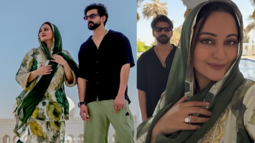 Sonakshi Sinha Post: करवा चौथ पर मुस्लिम पति के साथ मस्जिद पहुंचीं सोनाक्षी सिन्हा, भड़के ट्रोल्स, जानें क्या कहा? | Sonakshi Sinha reached the mosque with her Muslim husband Zaheer Iqbal on Karva Chauth trolls got angry know what she said