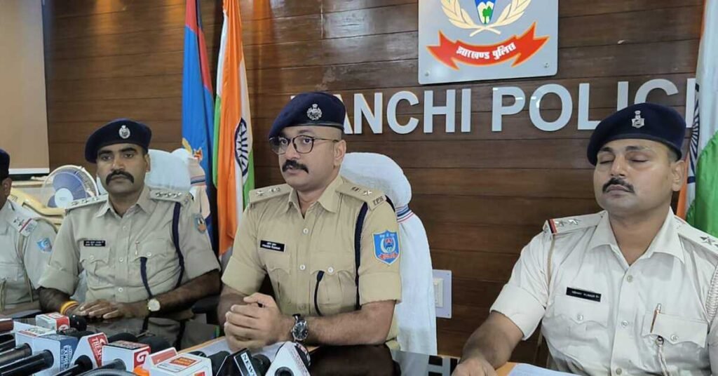 RANCHI CRIME NEWS: रांची पुलिस ने शाहरुख खान समेत 4 को किया गिरफ्तार