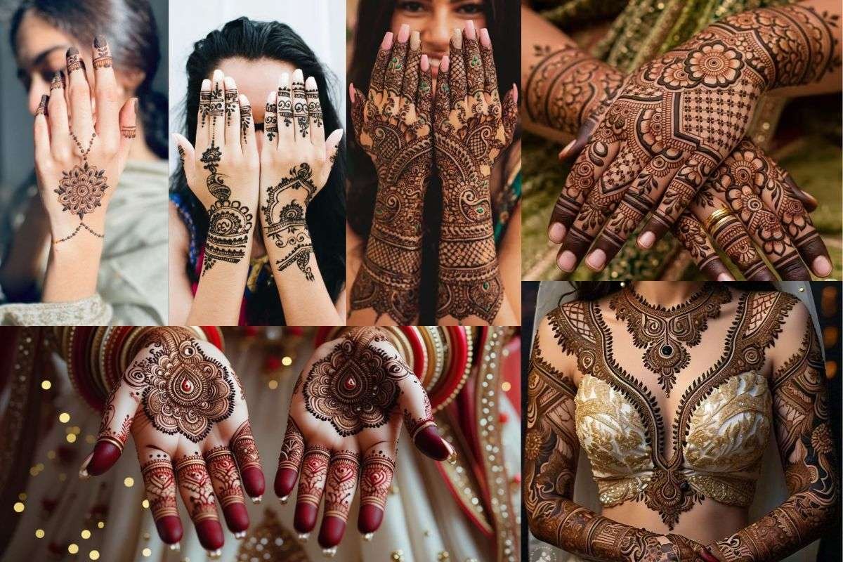 2025 में टॉप 10 ब्राइडल मेहंदी डिजाइन: फुल हैंड से एआई तक
