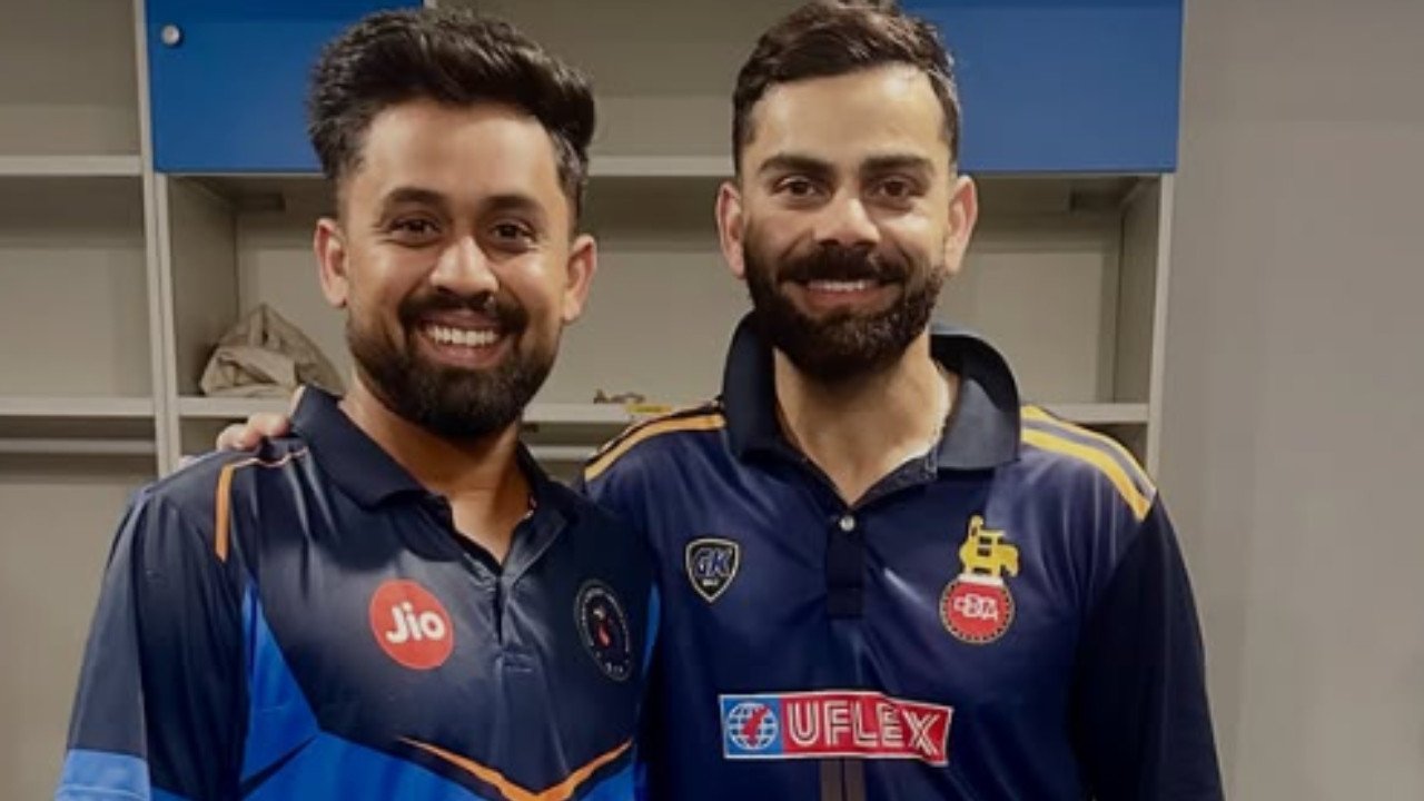 जिस गेंदबाज ने किया आउट, विराट कोहली ने उसे दिया गिफ्ट, वीडियो शेयर का बोला-कभी कल्पना भी नहीं की थी... | Virat Kohli gave a gift to the bowler who dismissed him vishal-jayswal-after-out-vija-hazare-trophy