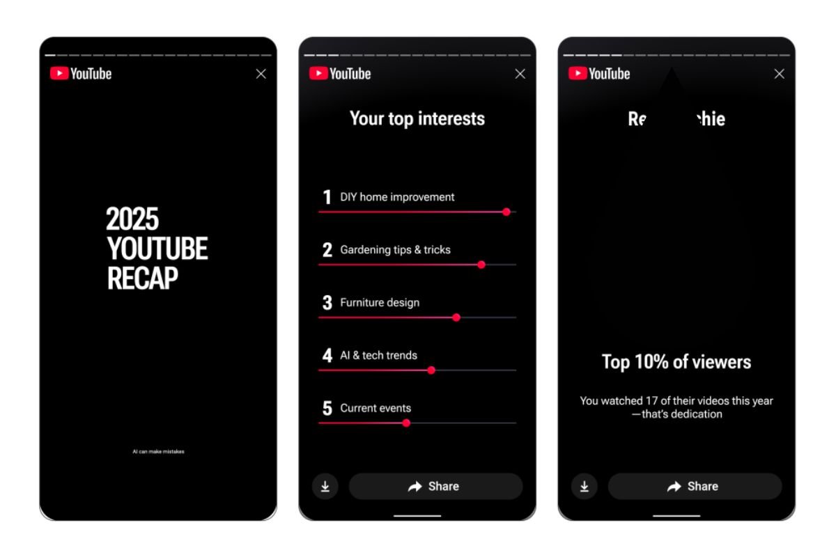 यूट्यूब ने पेश किया धमाकेदार रीकैप, अब देखिए सालभर के वीडियो हाइलाइट्स