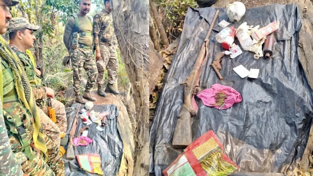 गया में नक्सलियों के खिलाफ सुरक्षाबलों को मिली बड़ी सफलता, भारी मात्रा हथियार बरामद
