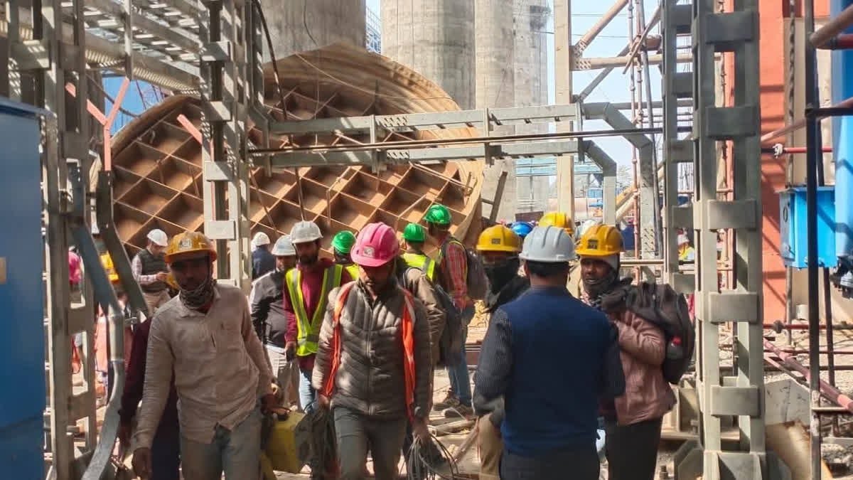 पतरातू में NTPC-PVUNL निर्माणाधीन यूनिट-2 में बड़ा हादसा,12 मजदूर घायल