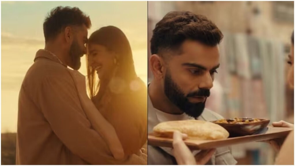 अनुष्का शर्मा ने विराट कोहली को दुबई में खिलाए दिल्ली के छोले-भटूरे, वीडियो में छिपा है ऐसा ट्विस्ट आप भी एक बार खा जाएंगे धोखा! | Virat Kohli Anushka Sharma Dubai tourism promotion Ad Chole Bhature Surprise Video