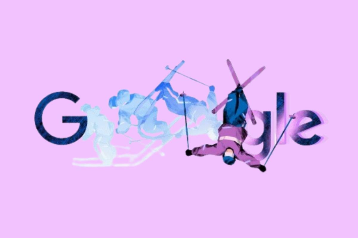 बर्फ, स्पीड और स्टंट, Google Doodle दिखा रहा Big Air Freestyle Skiing का एडवेंचर