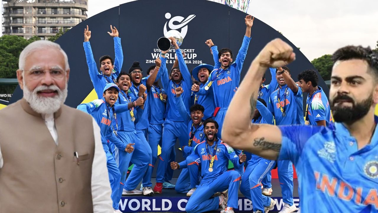 भारत ने U-19 वर्ल्ड कप में छठी बार जीता, जीत का जश्न देश भर में मनाया