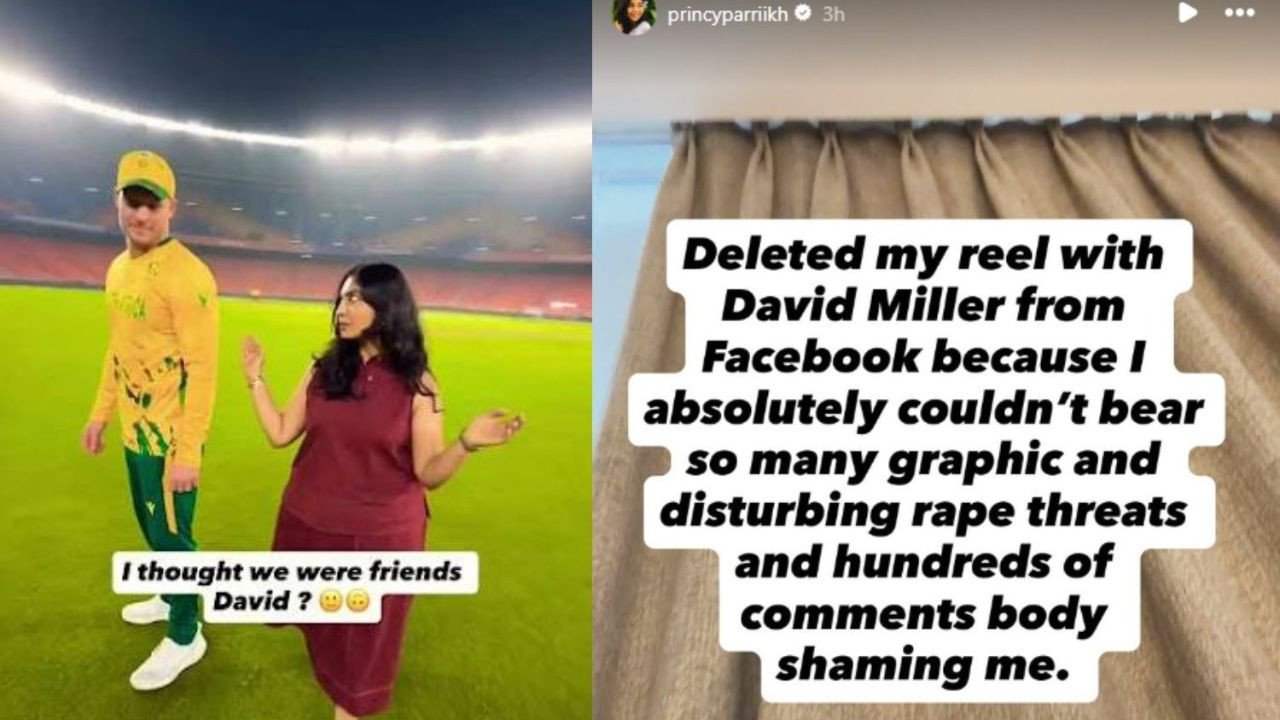 डेविड मिलर के साथ तस्वीर साझा करने पर RJ प्रिंसी को मिली धमकी