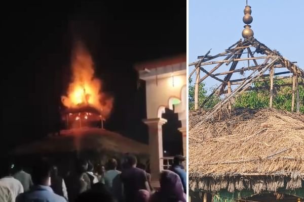 जामताड़ा में यज्ञशाला में रात को लगी आग, अफरा-तफरी का माहौल
