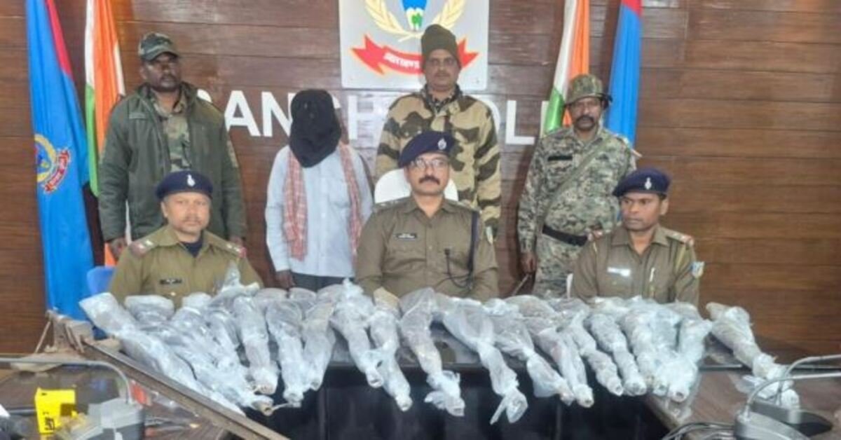 रांची अपराध समाचार: अनगड़ा में अवैध हथियार निर्माणकर्ता गिरफ्तार, बरामद हुई सामग्री