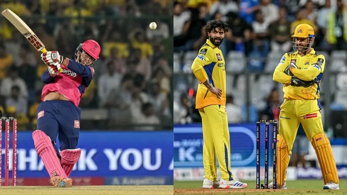 वैभव सूर्यवंशी के जोरदार शॉट्स से जडेजा पर लगे बलशाली छक्के