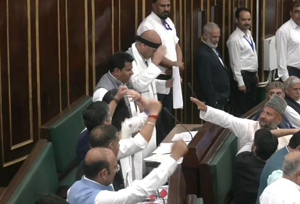 Uproar in Jammu and Kashmir Assembly: Slogans Against PM Modi, Scuffle Nearly Breaks Out