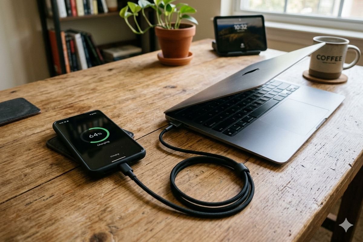 लैपटॉप चार्जर से फोन चार्जिंग: सुरक्षा और प्रक्रिया की जानकारी