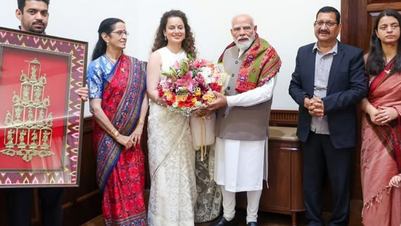 कंगना रनौत ने जन्मदिन पर पीएम मोदी से की मुलाकात, तस्वीरें वायरल