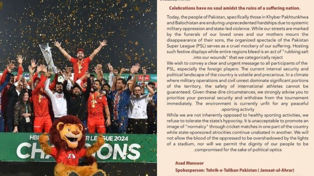'सुरक्षा की कोई गारंटी नहीं' PSL 2026 पर मंडरा रहा आतंकी हमले का खतरा, विदेशी खिलाड़ियों को दी धमकी | PSL 2026 Terror Threat Warning Issued to Foreign Players Amid Security Concerns Jamaat ul Ahrar