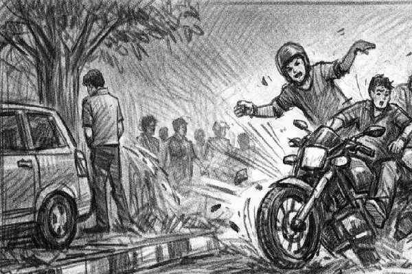 बाइक की टक्कर से पेशाब के लिए रुके युवक की मौत