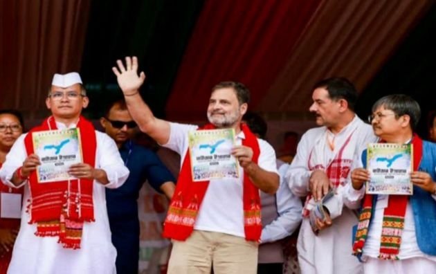 Rahul Gandhi Releases Congress Manifesto for Assam Focusing 11 Sectors