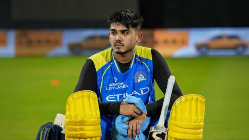 CSK को लगा बड़ा झटका! इंजरी के बाद आए आयुष म्हात्रे IPL 2026 से बाहर | csk player ayush Mhatre injury hamstring ruled out of ipl 2026