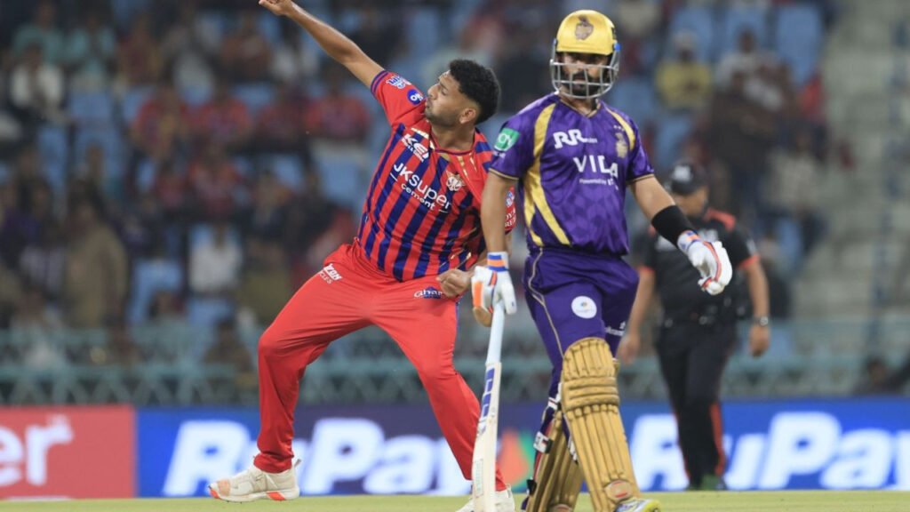 मोहसिन खान के नाम IPL 2026 का पहला 'फाइफर', KKR के टॉप आर्डर को किया ध्वस्त