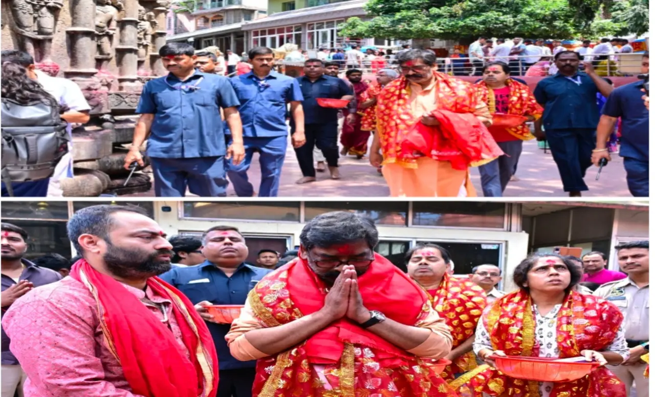 असम विधानसभा चुनाव-2026: चुनावी हलचल के बाद सीएम हेमन्त सोरेन पहुंचे माँ कामाख्या के दरबार