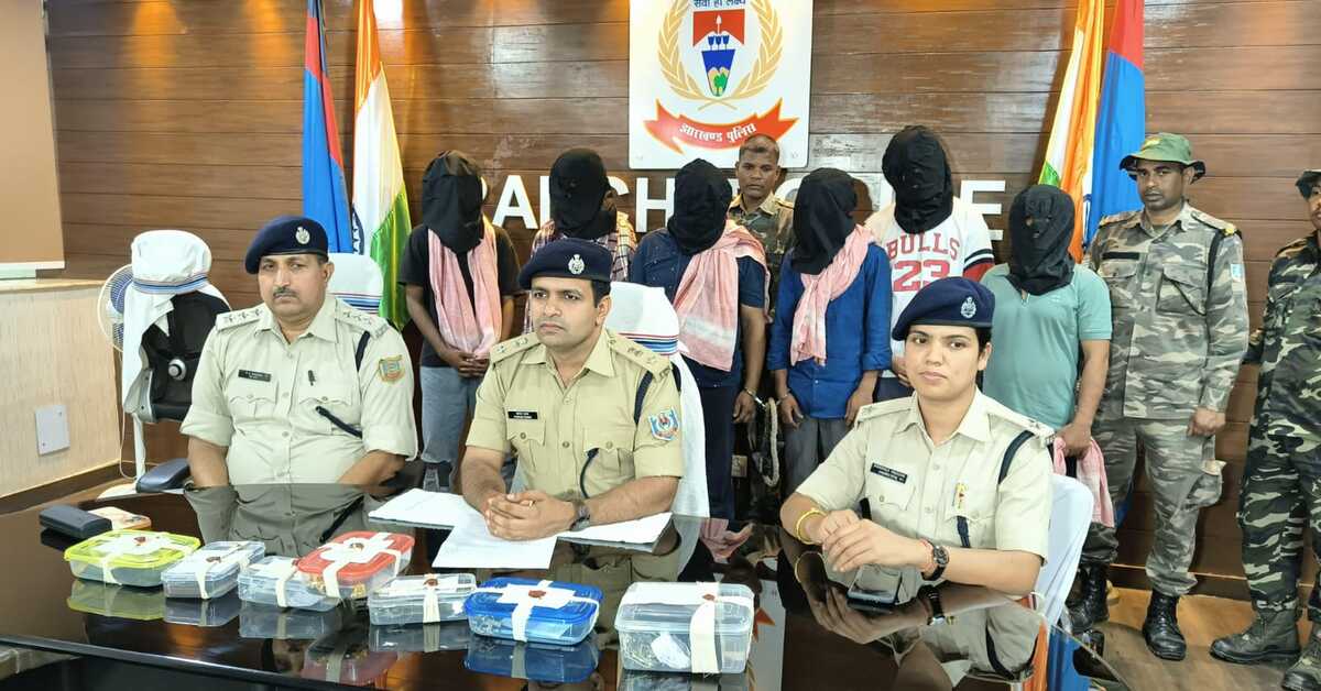 RANCHI NEWS: डोरंडा में बंद घर को निशाना बनाने वाले छह आरोपी गिरफ्तार, चोरी गए लाखों के जेवर बरामद