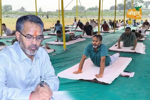 गिरिडीह: योग दिवस से पूर्व डीसी और एसपी ने किया योगाभ्यास, तैयारियां तेज़ी से चल रही हैं।