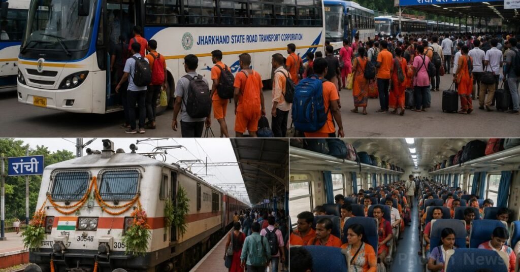 Deoghar Shravani Mela 2026 : सावन में बाबा धाम जाना होगा आसान, रांची से बढ़ेंगी बस और विशेष ट्रेन की सुविधाएं